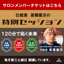 画像をギャラリービューアに読み込む, 【メンバー】仕組家 高橋憲示の特別セッション チケット